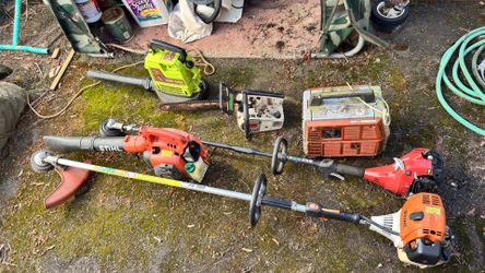 Weed eaters, chain saw ,generator ,blowers
