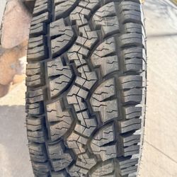 Single (1) LT 265 75 16 Dextero DAT1 all terrain tire 