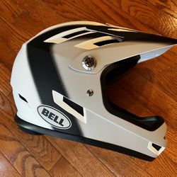 Bell Sanction Adult Full-Face Helmet Matte White/Black Size - S (52-54 CM)