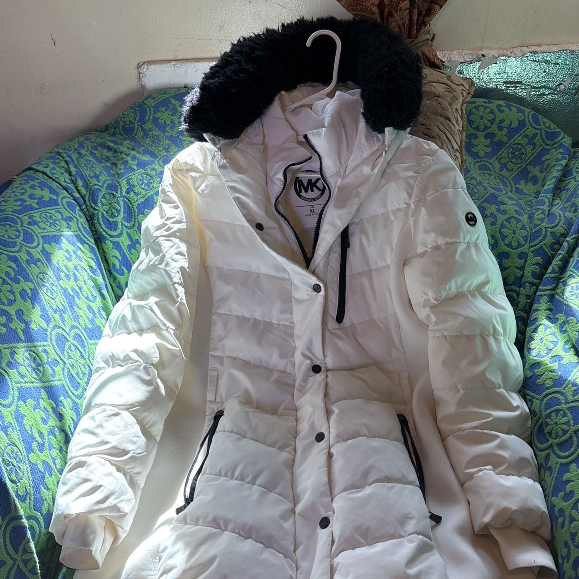 Michael Kors Women's Hooded Coat Quilted