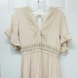Beige Wishlist Apparel Dress S