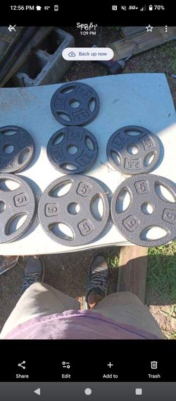Cast Iron Weight Plates 2.5lb and 5lb Set