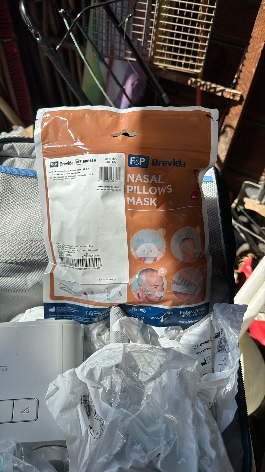 Brevida Nasal Pillows Mask New Sealed Cpap