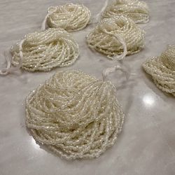 Warm White Seed Bead (6 Hanks)