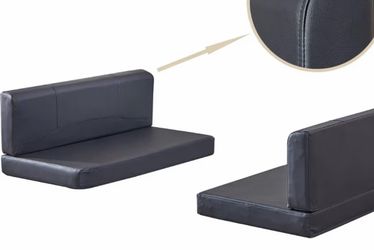 RV dinette cushions, new dark grey