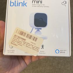 Blink Mini Indoor Security Camera - White BRAND NEW