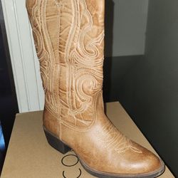 Coconut legend  cowgirl  boots (brown )