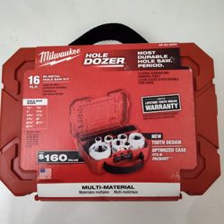 Milwaukee Hole Saw Kit 16 Piece - Brand New