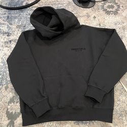 Black Essential Hoodie Size S