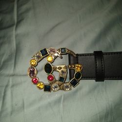 Crystal Gemstone Gucci Belt 