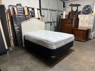 Full bed frame and mattress$220