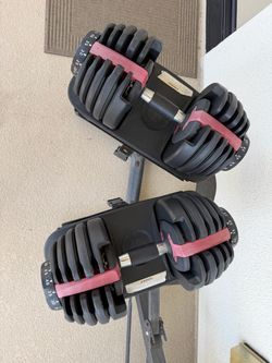 Adjustable Dumbbells Set with Stand