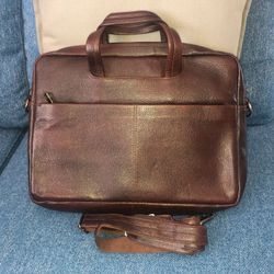 Laptop Bag - Dark Brown Leather