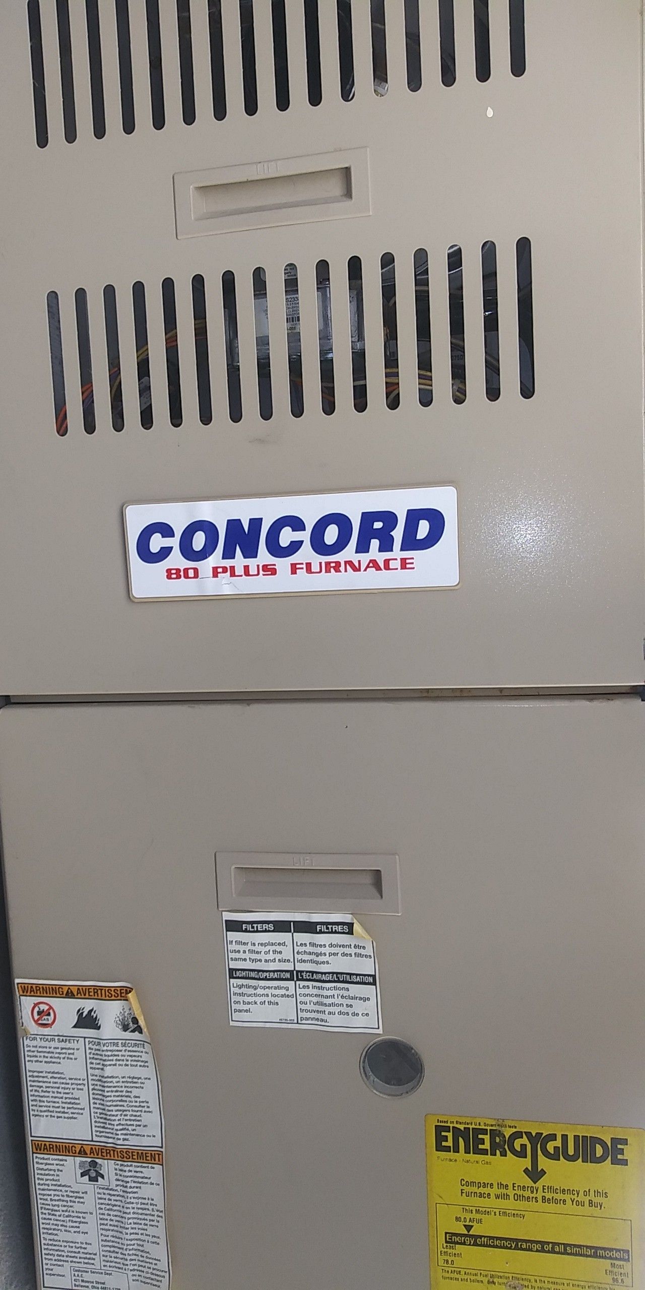 Concord 80 plus furnace with ducts for Sale in El Paso, TX - OfferUp