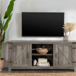 Walker Edison Grey Wash 58" TV Stand New In Box