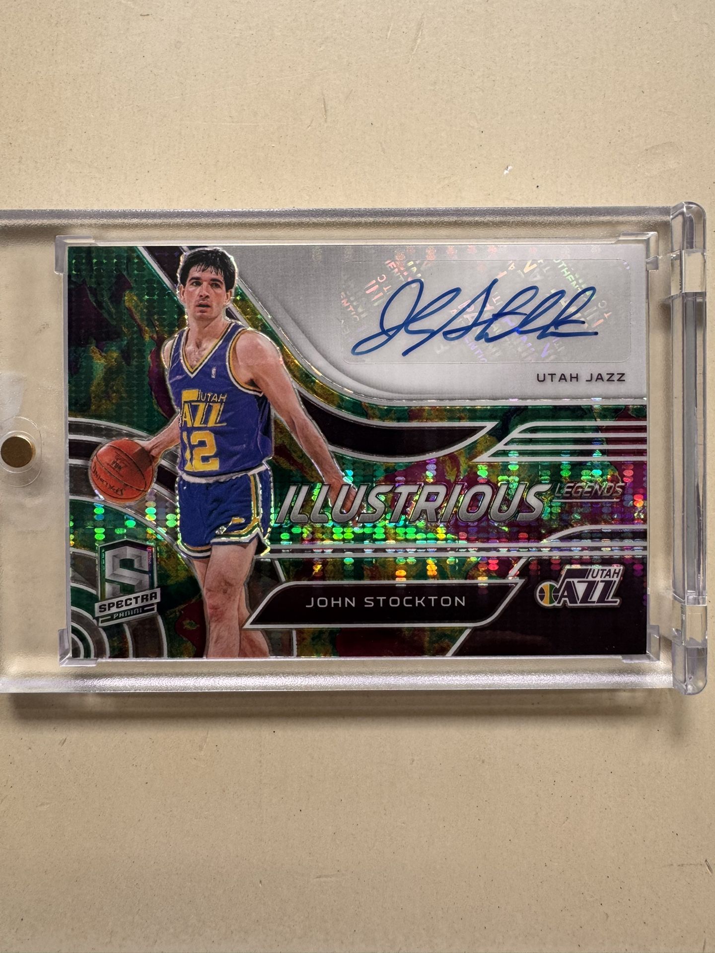 2020 Spectra John Stockton Illustrious Auto /35 #IL-JST Utah Jazz