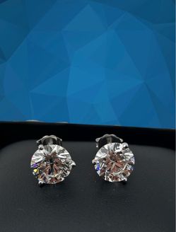Martini style push back Diamond studs earring