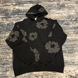 Black on Black denim tears hoodie