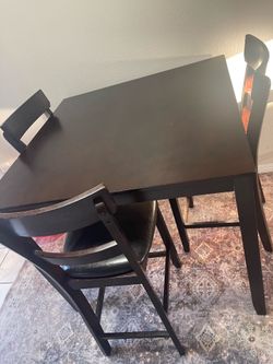 Dining table and chairs