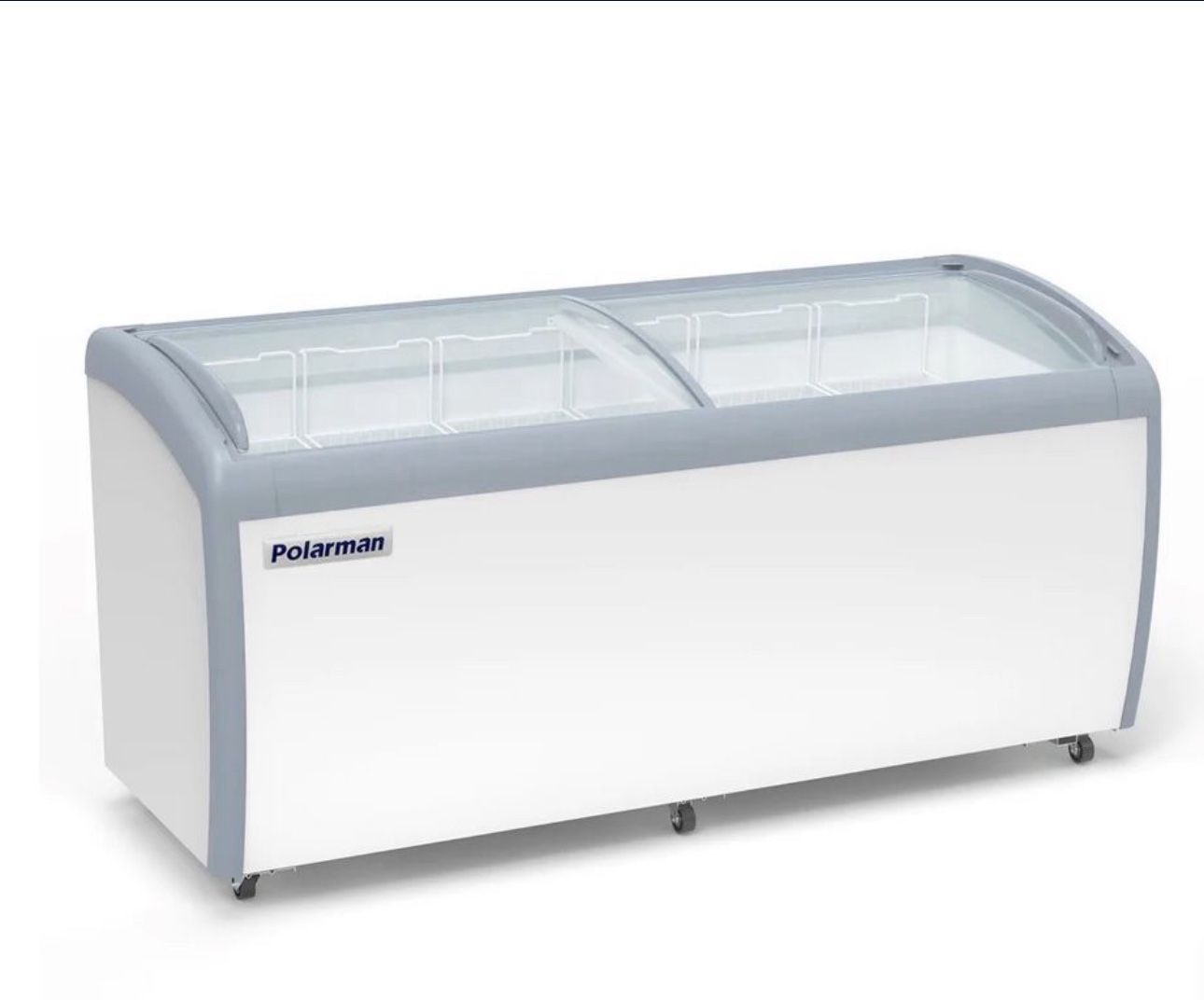 Curved Sliding Top Display Ice Cream Freezer
