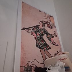 3.5ft X 2.5ft Jumbo Canvas Tarot Card wall  picture