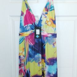 Take Me Higher Maxi Dress Multicolor Size 1X