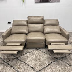 Leather Recliner Couch - Free Delivery 