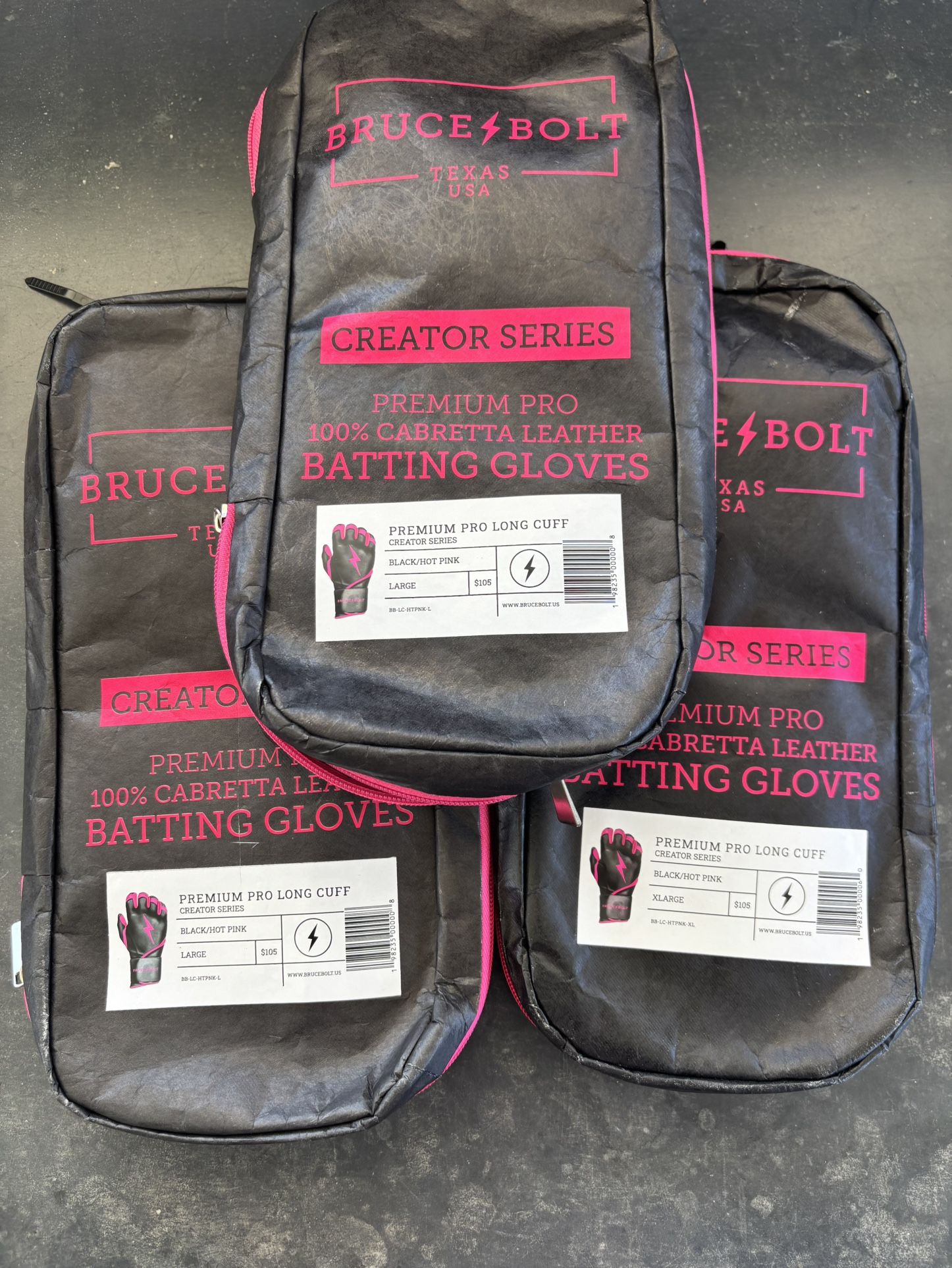 Bruce Bolts Long Cuff Adult Sizes