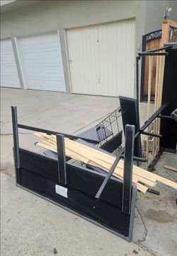 Free bed frame, in alley