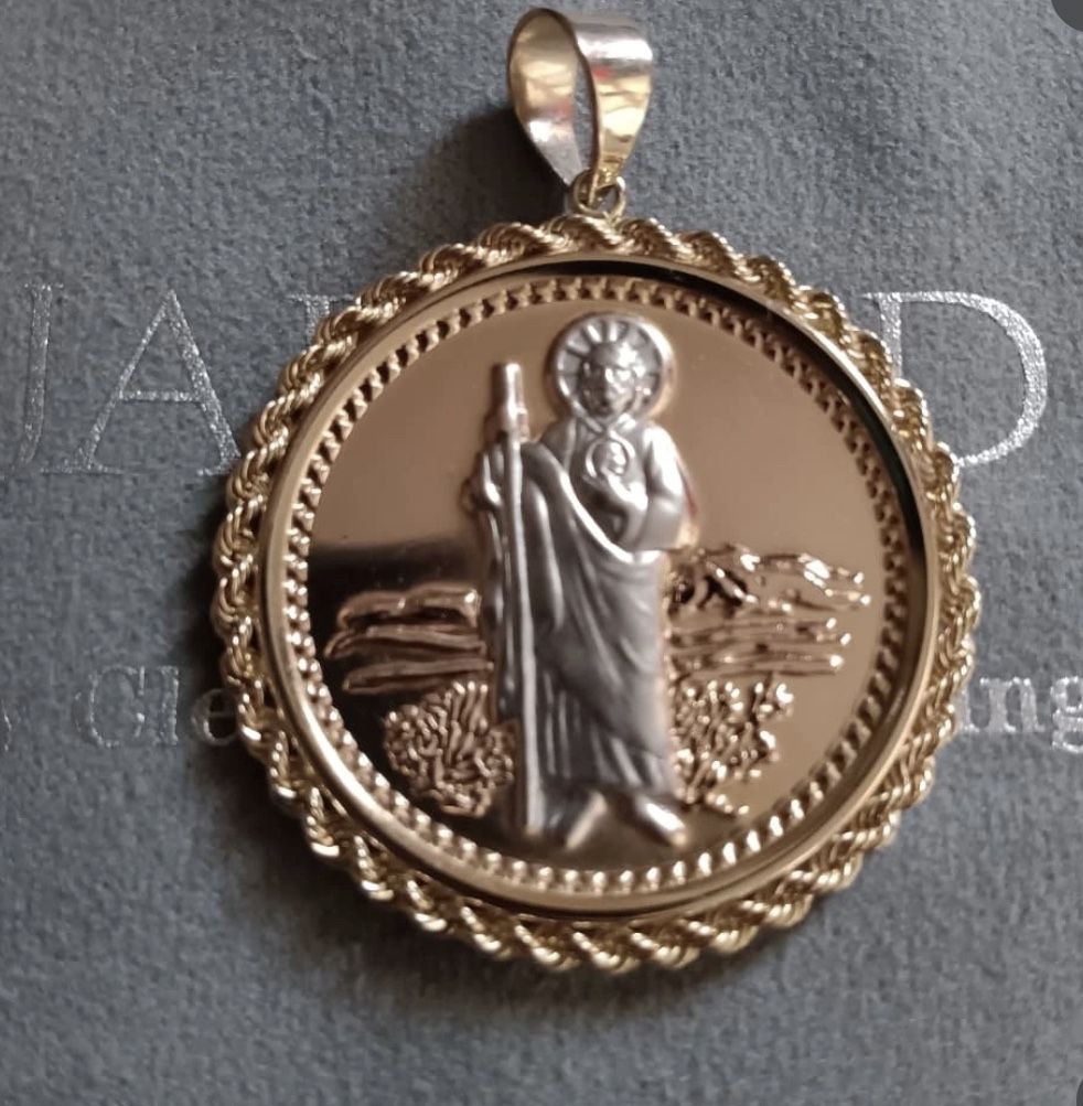 Saint Judas Gold Pendant