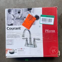 Pfister Courant 4 in. Centerset 2-Handle Bathroom Faucet in Brushed Nickel