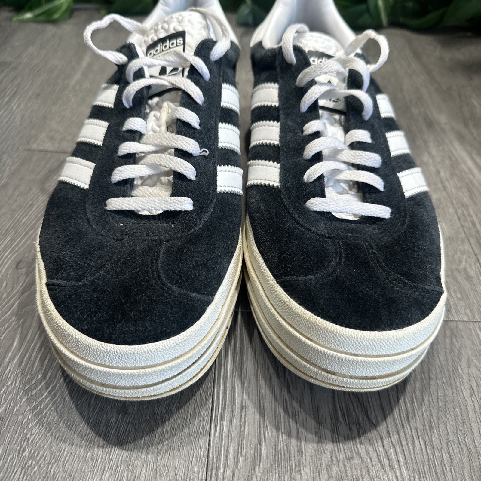 adidas gazelle silver green womens Adidas Womens Gazelle Stack Shoes – Extra Butter