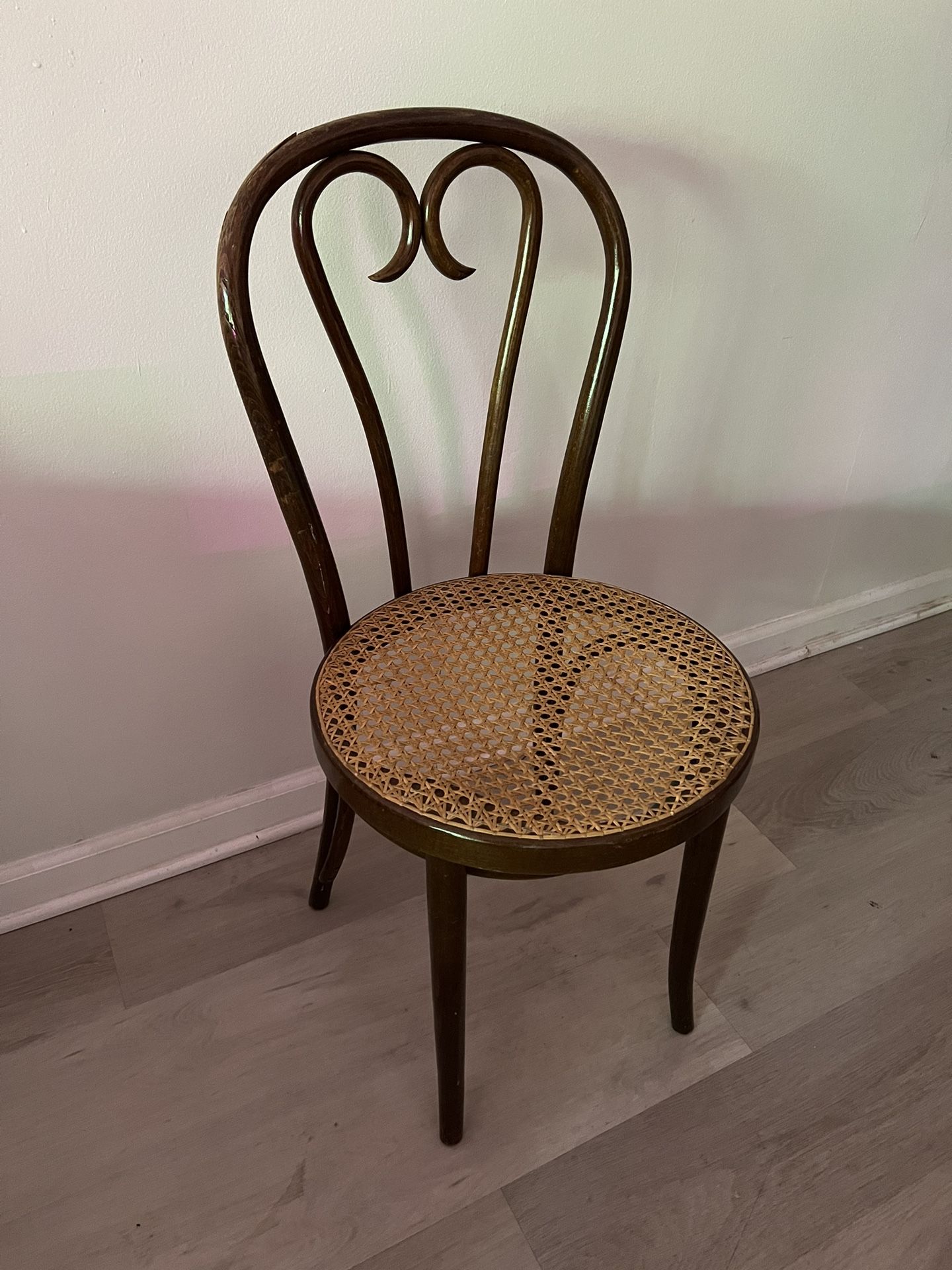 Vintage Rattan Cane Bistro Chair