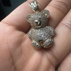 Teddy Bear Gold Pendant