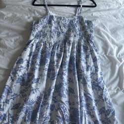 Smocked Floral Dress