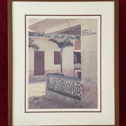 VINTAGE Framed Photograph 1984 MEXICO Matamoros SIGNED Numbered Dated