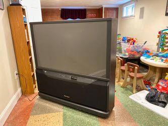 Pioneer HDTV Projection Monitor 50” tall, 50” wide, depth about 24” at widest point