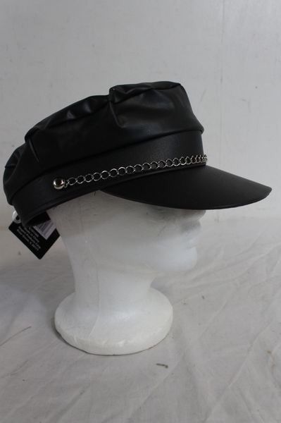 Black Biker Style Halloween/Party Cap
