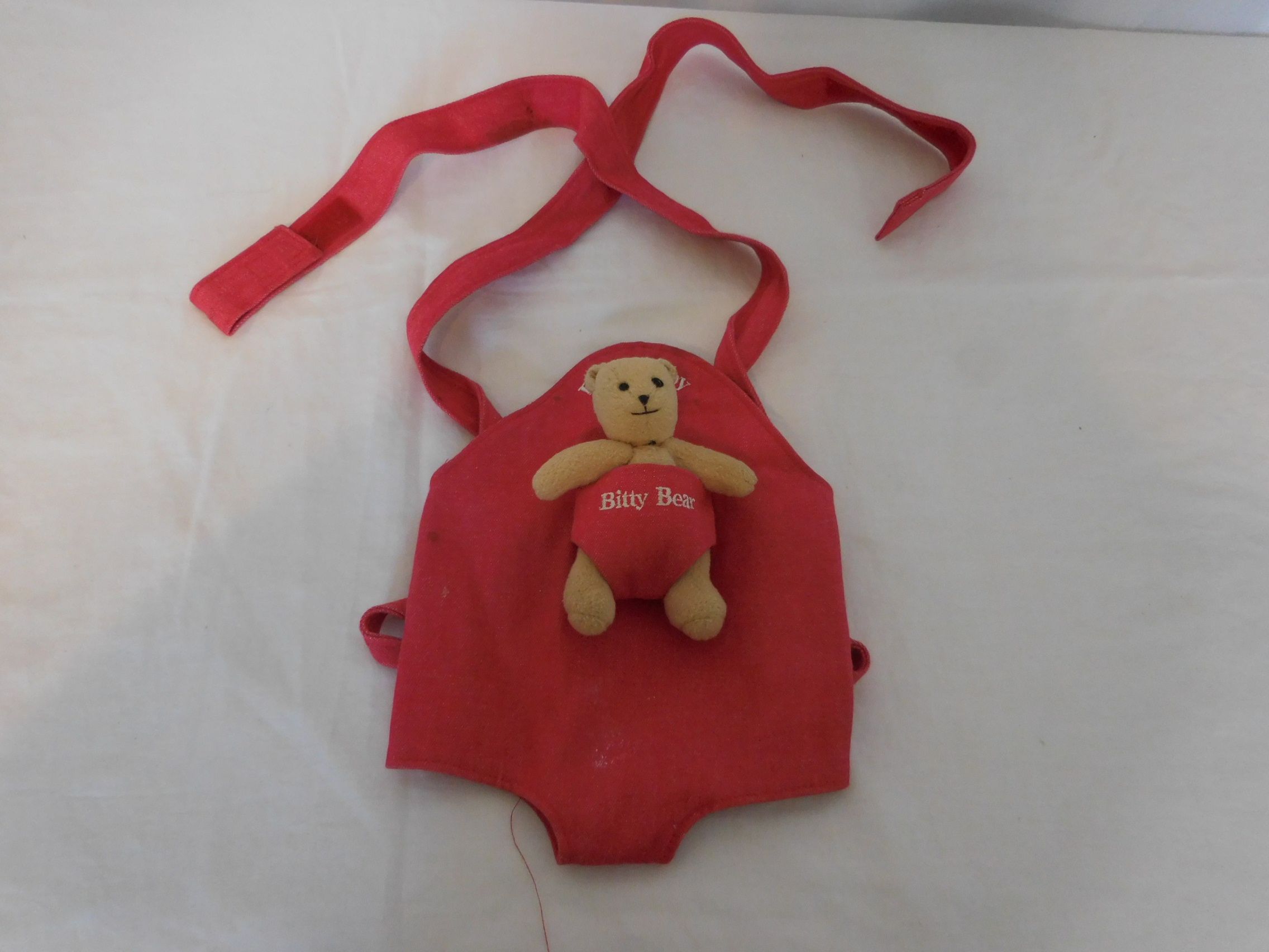 American Girl Bitty Baby Doll Bitty Baby Bitty Bear Carrier With Bear Rare