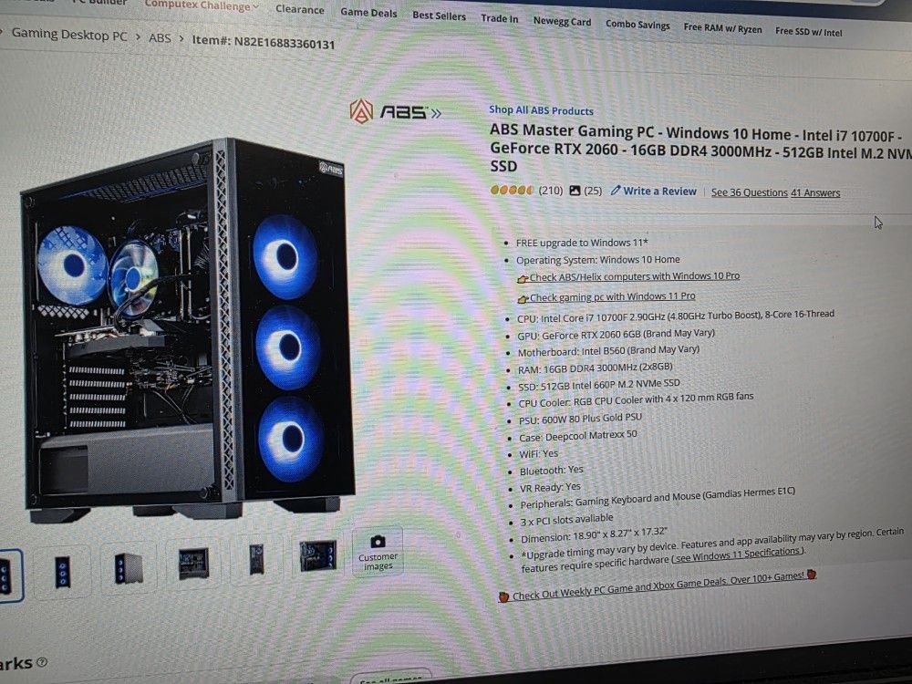 Gaming Computer W/ SETUP