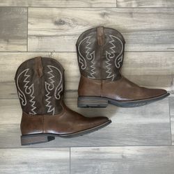 Cowboy Boots Men Western Square Toe Size 12 And Belt