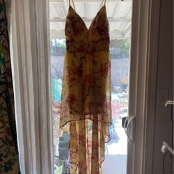Yellow Floral Dress
