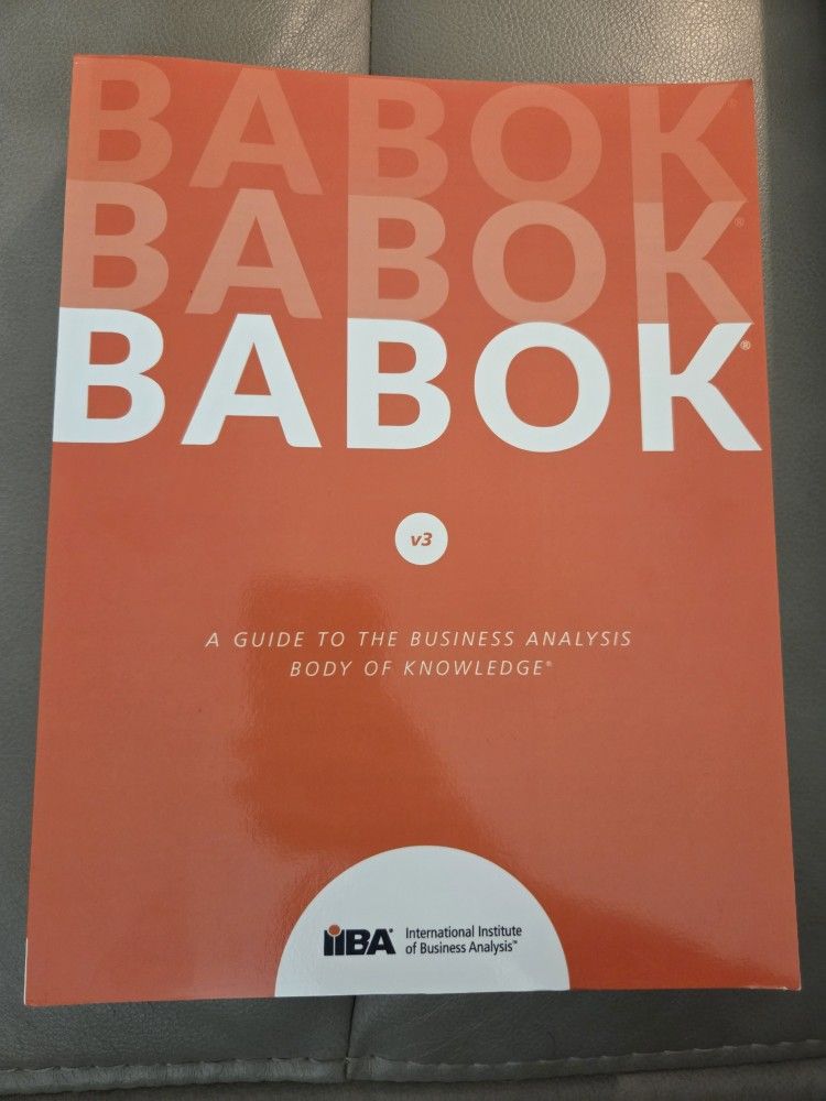 Current Version BABOK v3 Business Analysis Body of Knowledge Paperback Textbook IIBA