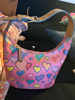 Dooney & Bourke Heart Print Hobo Bag