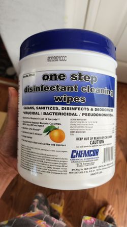 Disinfectant Cleaning Pre-moistened Wipes Box Of 12
