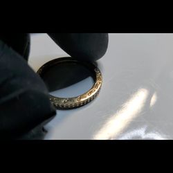 14K Diamond Pandora Eternity Band Size 7.25, Vintage, VVS