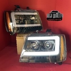 Chevy Tahoe 2007. 2014 Headlights.