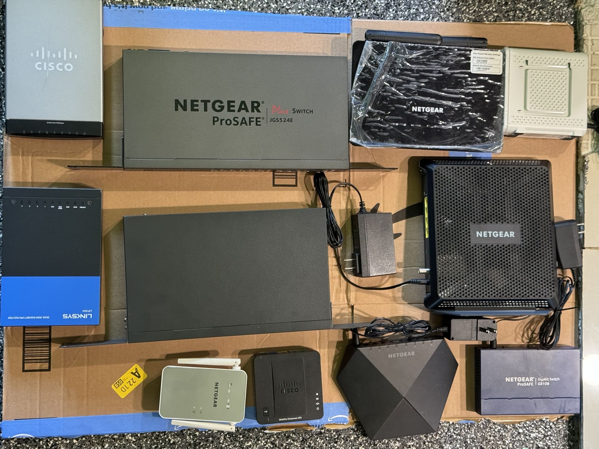 Cable Modems, Network Switches, Routers, PoE Switches