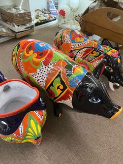 Prices Listed Below- Large Mexican Talavera Pottery Statues