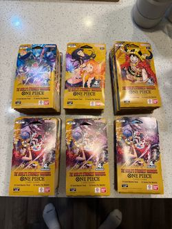 One Piece OP-17 Strongest Warriors Lot of 59 Blister Packs